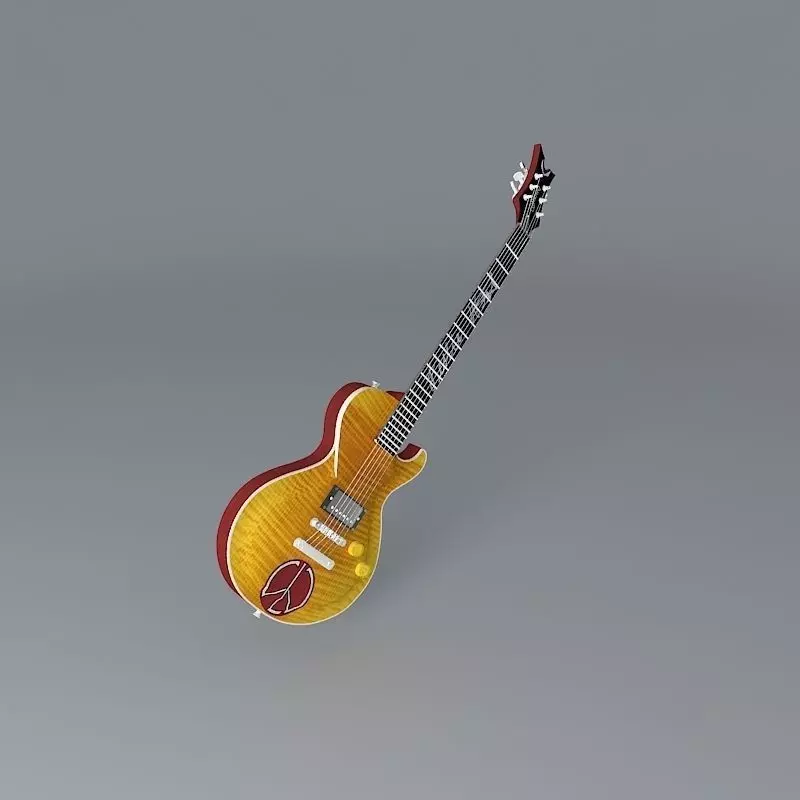 Dean Leslie West 40th Anniversary guitar Free 3D model