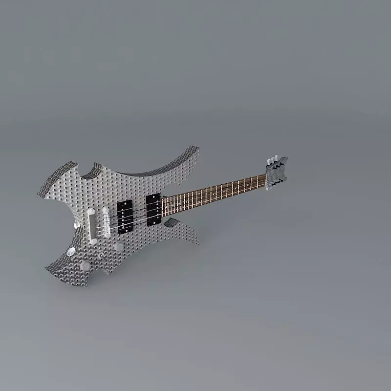 Strange shaped guitar Free 3D model
