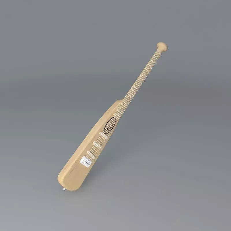 John Fogerty baseball bat guitar Free 3D model