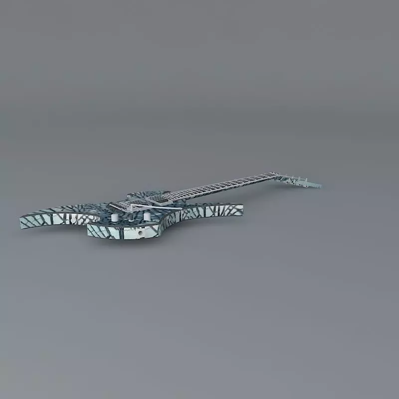 Ed Roman Rockingbird model guitar Free 3D model