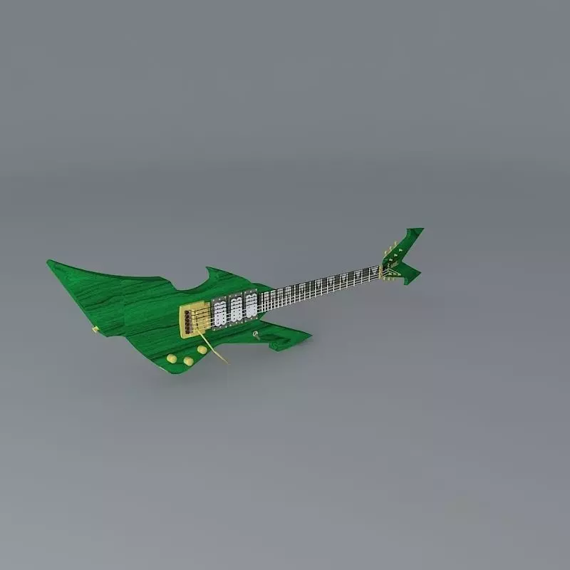Nasty shaped guitar Free 3D model
