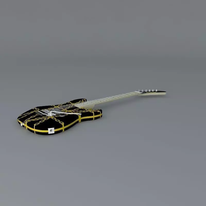 Kramer EVH Chain link model guitar Free 3D model