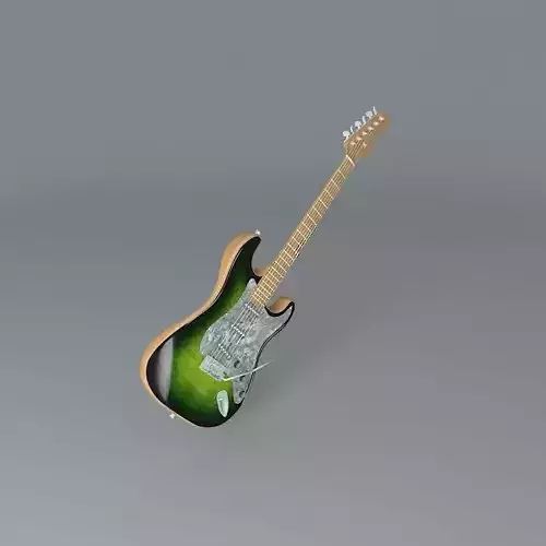 Fender Strat Green Burst guitar