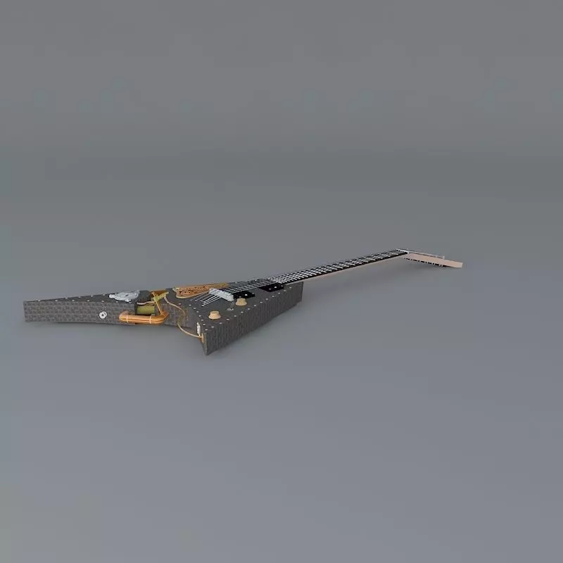 The VILLANIZER guitar Free 3D model