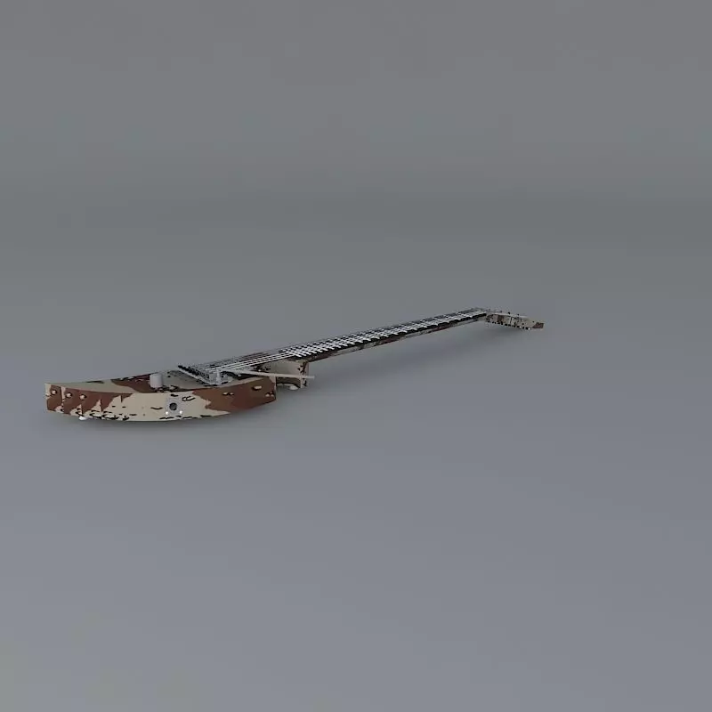Standard issue military guitar Free 3D model