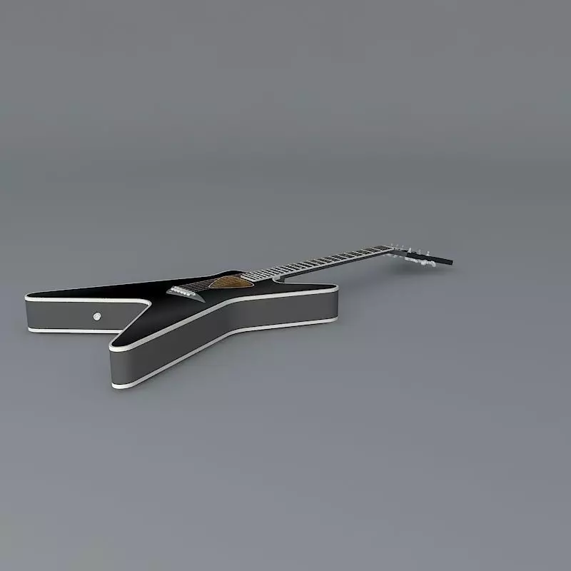 Dean ML acoustic guitar Free 3D model