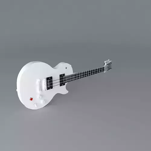 White Les Paul guitar