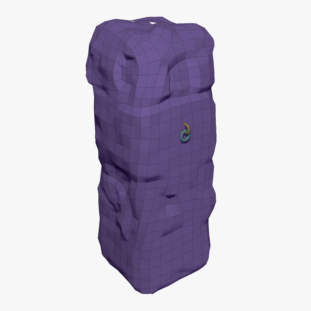 Ancient Pillar High Poly 3D model_10
