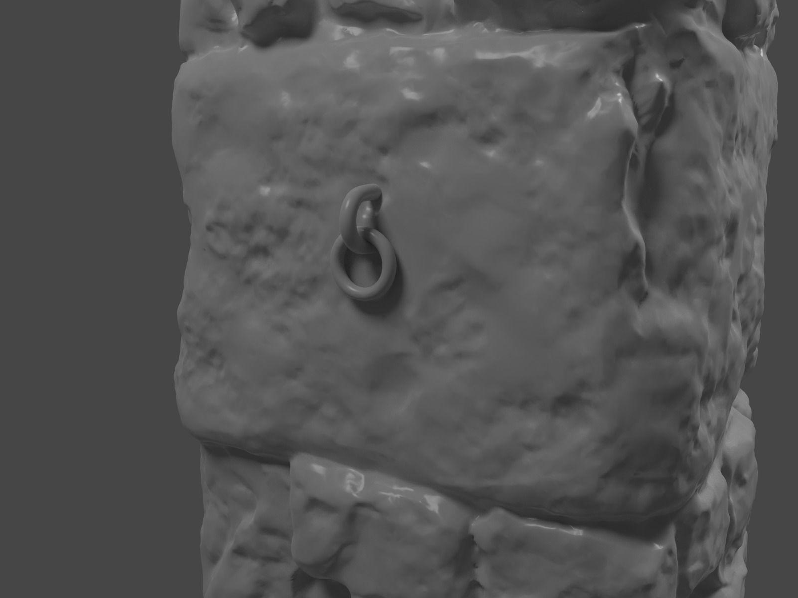 Ancient Pillar High Poly 3D model_4