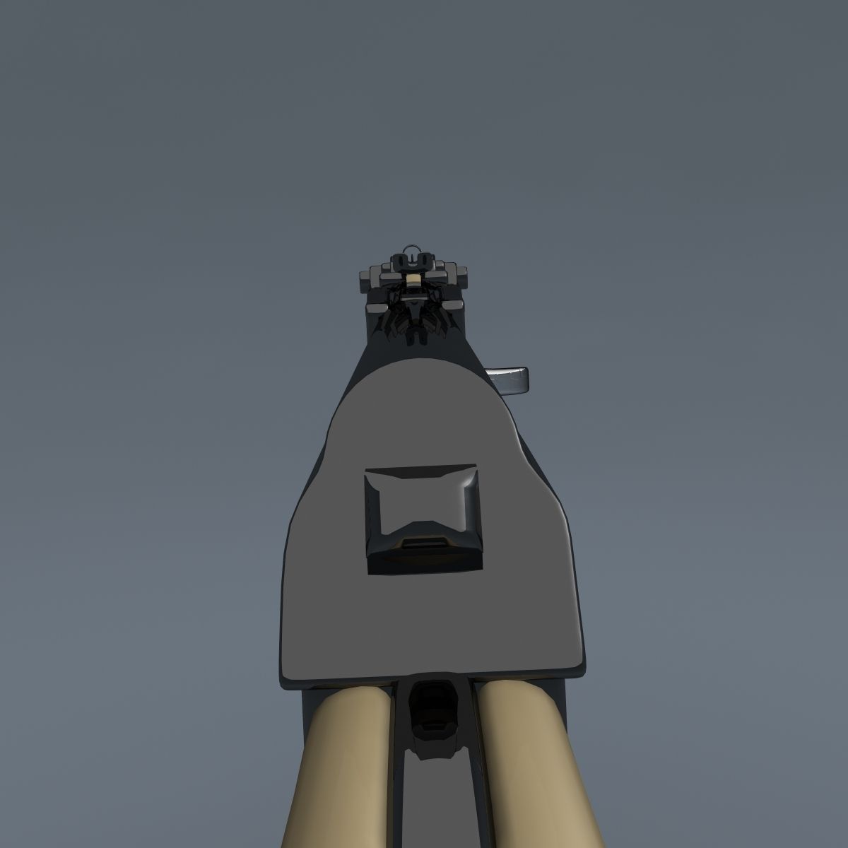 Realistic AK47 Assault Rifle 3D model_16