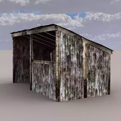 Rusty Old Shack 3D model