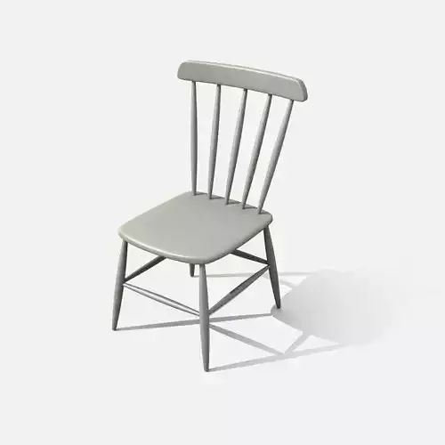 Realistic Wooden Chair