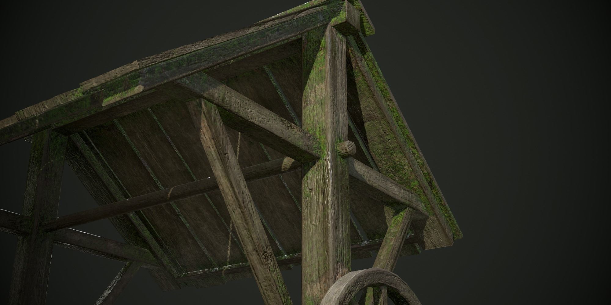 Ancient Stone Well for Games Low-poly 3D model_3