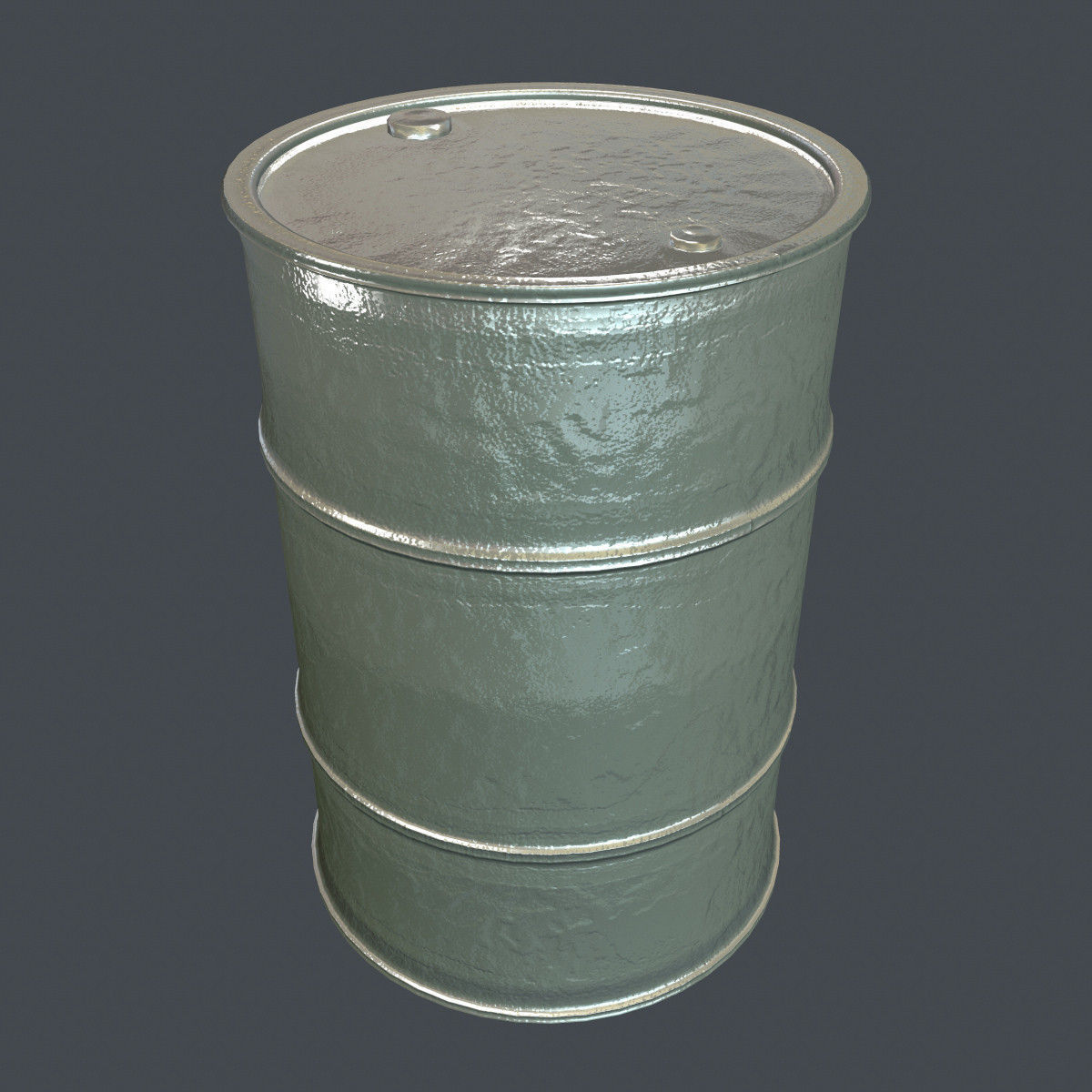 Flammable Barrel 3D model_7