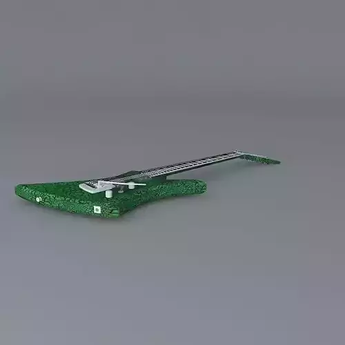 Jackson model KE2 Kelly guitar Free 3D model