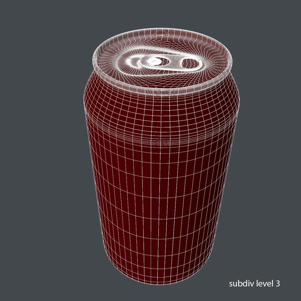 Realistic Coke Can 3D model_9