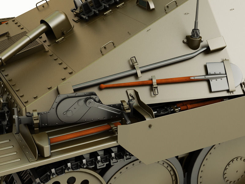 Jagdpanzer 38 Hetzer 3D model_8