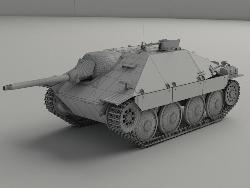 Jagdpanzer 38 Hetzer 3D model_11
