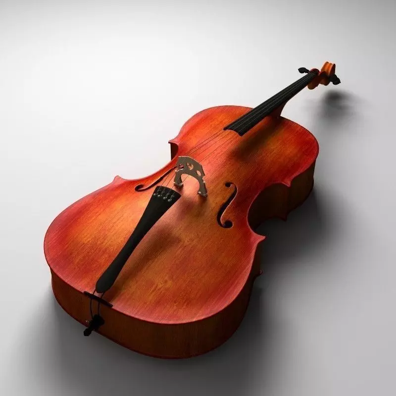 Realistic Cello 3D model