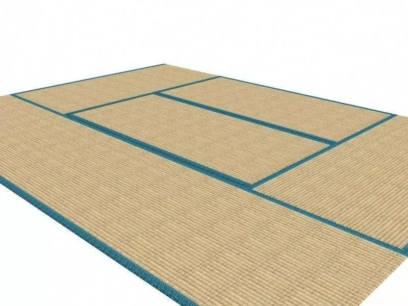 Japanese Tatami Floor 3D model_0
