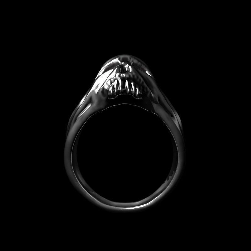 Scary Skull Ring 3D model_3