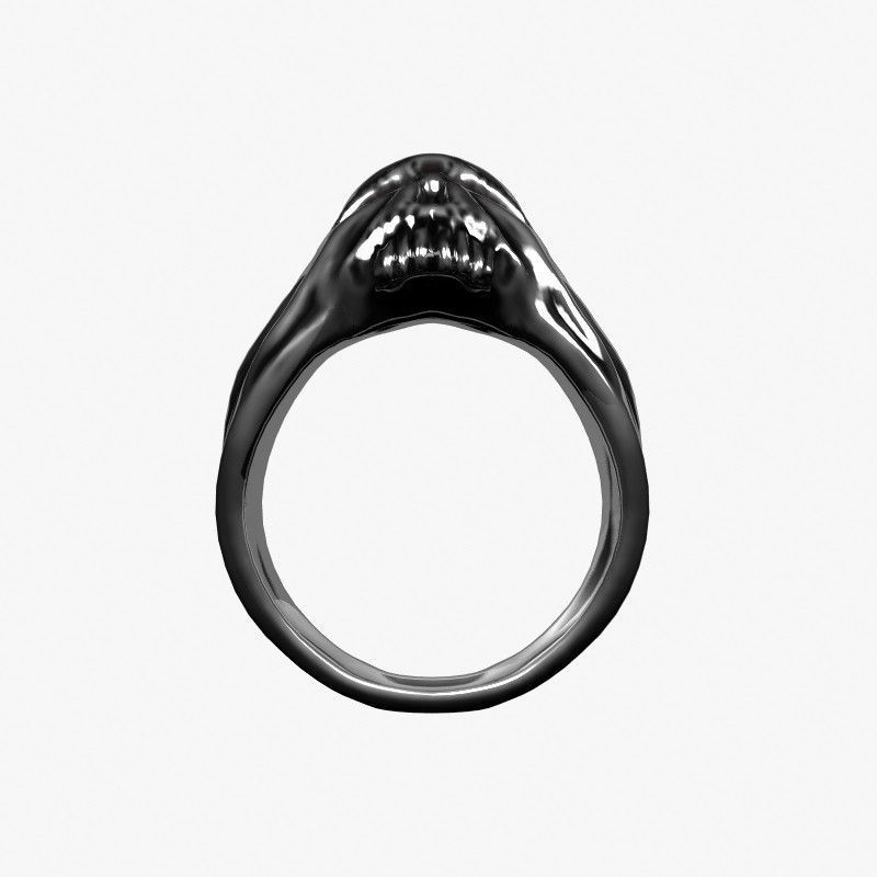 Scary Skull Ring 3D model_6