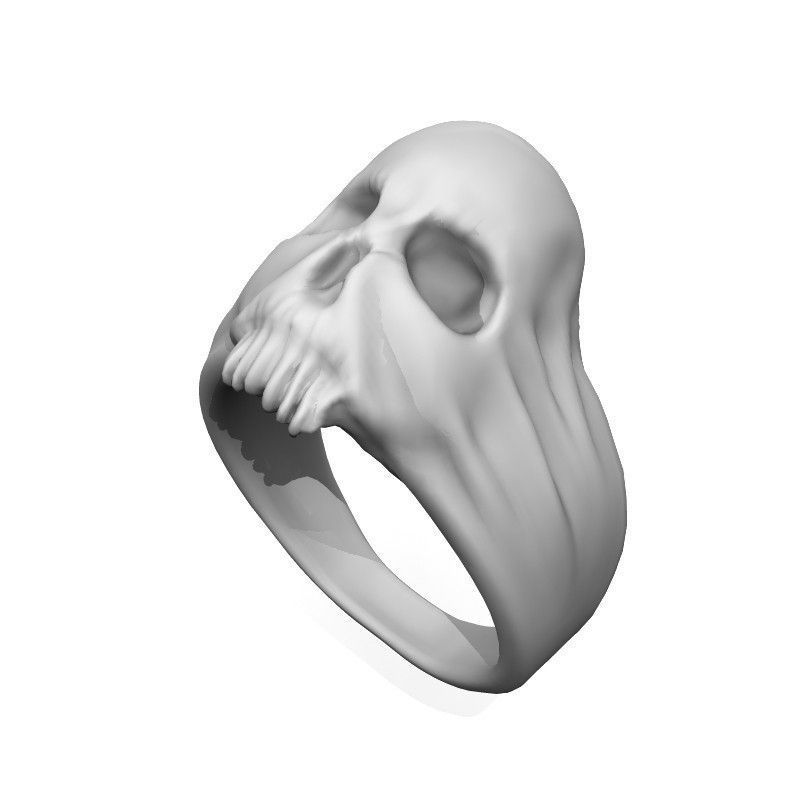 Scary Skull Ring 3D model_8