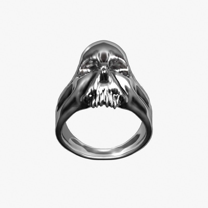 Scary Skull Ring 3D model_7