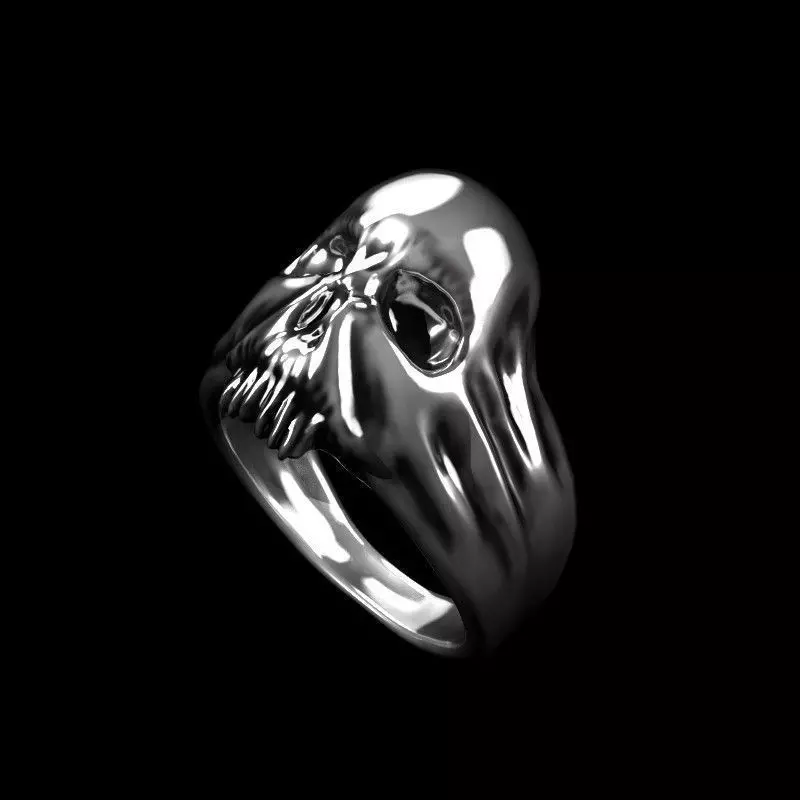 Scary Skull Ring 3D model_0