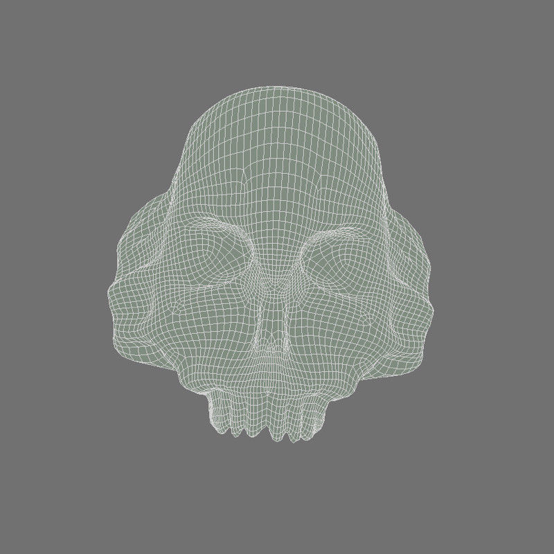 Scary Skull Ring 3D model_10
