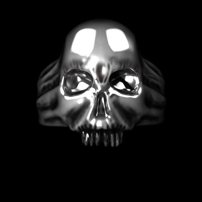 Scary Skull Ring 3D model_1