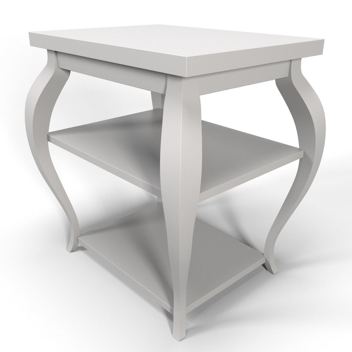 Vera Sidetable white 3D model_2
