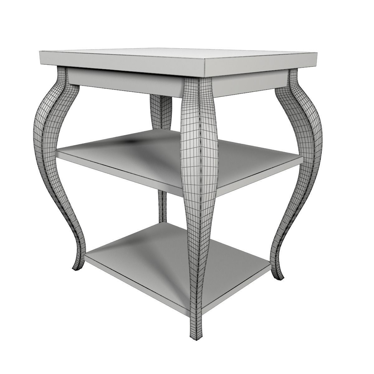 Vera Sidetable white 3D model_6