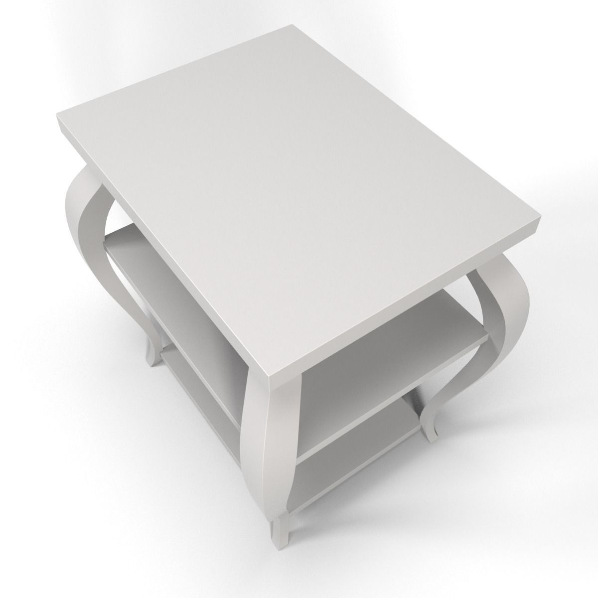 Vera Sidetable white 3D model_3