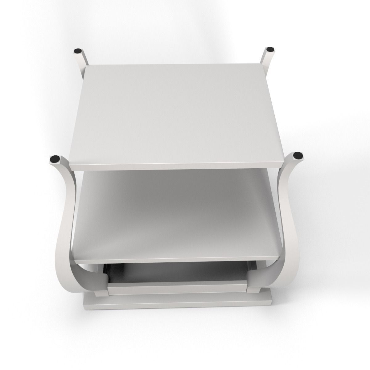 Vera Sidetable white 3D model_4