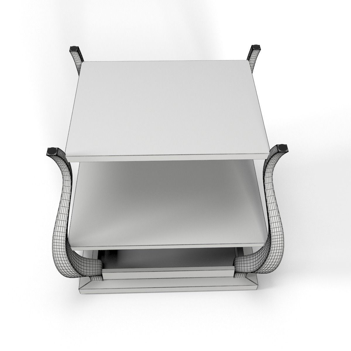 Vera Sidetable white 3D model_5