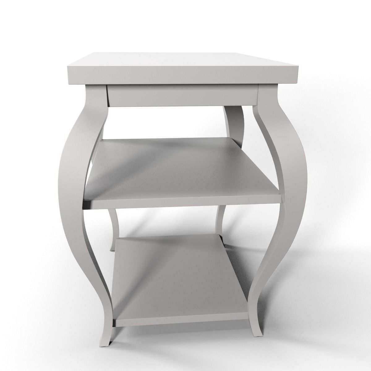 Vera Sidetable white 3D model_1
