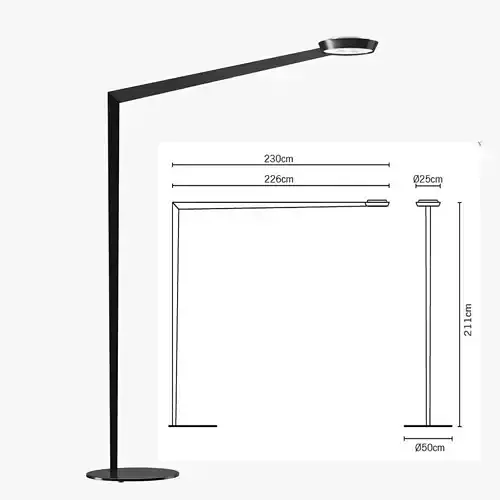 Floor lamp Fabbian F05C0102 Angle 3D model