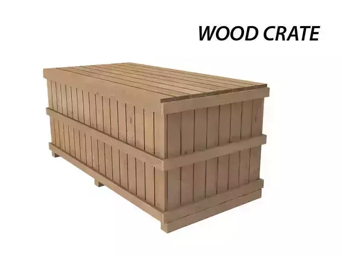 Wood Crate 3D model