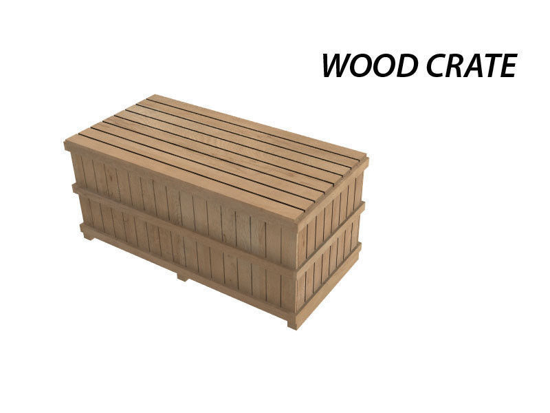 Wood Crate 3D model_1