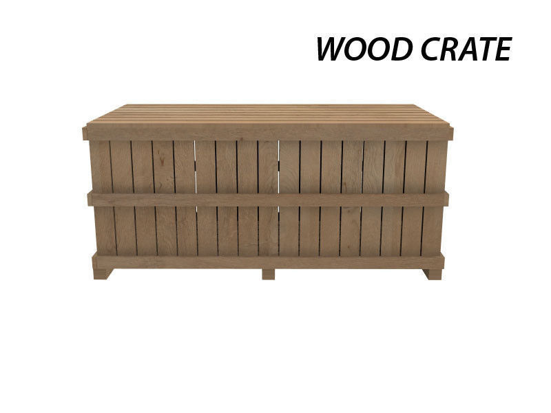 Wood Crate 3D model_2