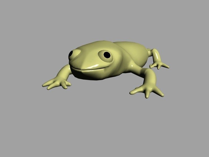 Cartoony Lizard 3D model_1