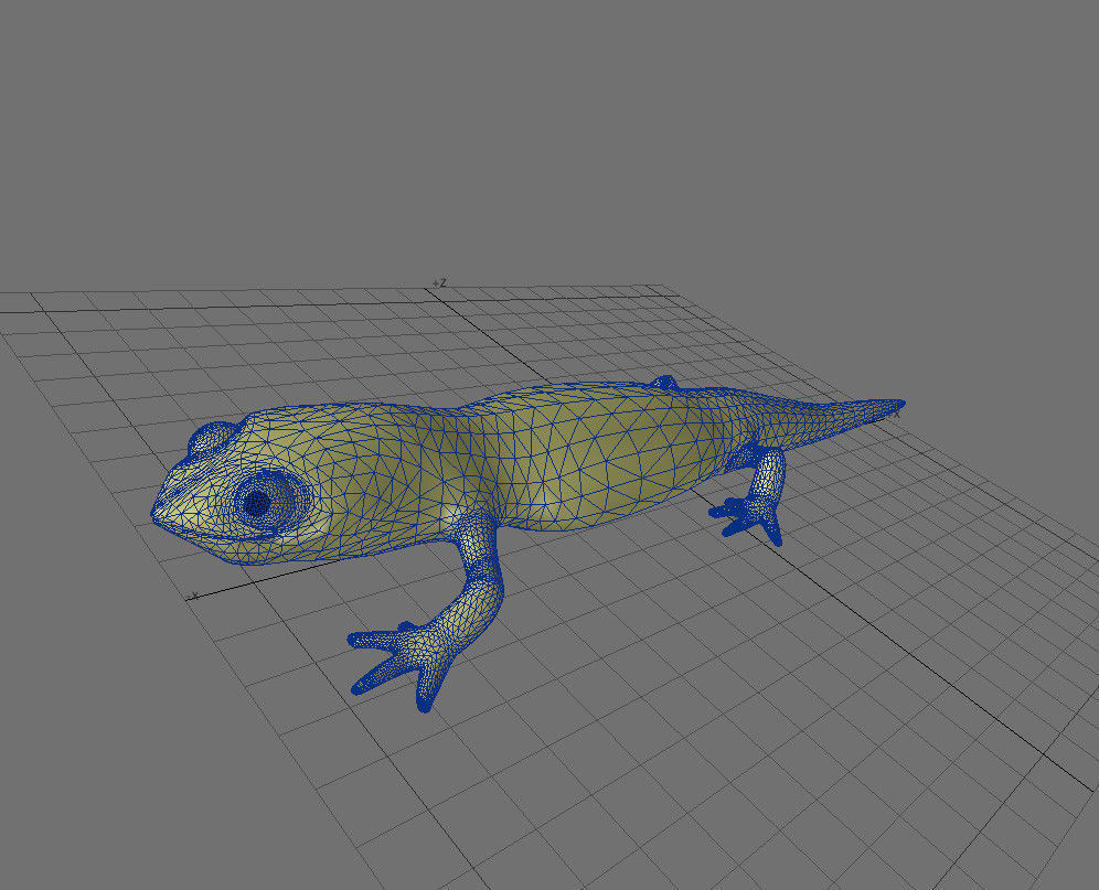 Cartoony Lizard 3D model_5