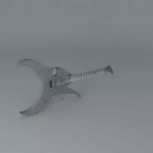 All black stealth guitar