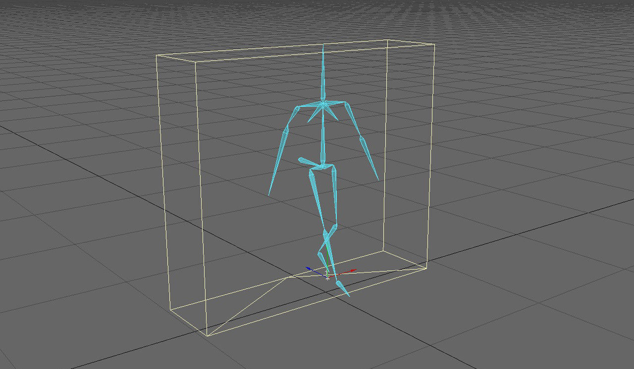 Business Man Walks With Suitcase Cartoon style 3D model_6