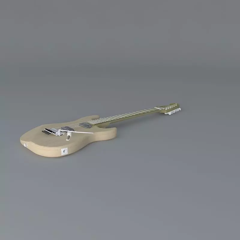 A Jackson style guitar Free 3D model