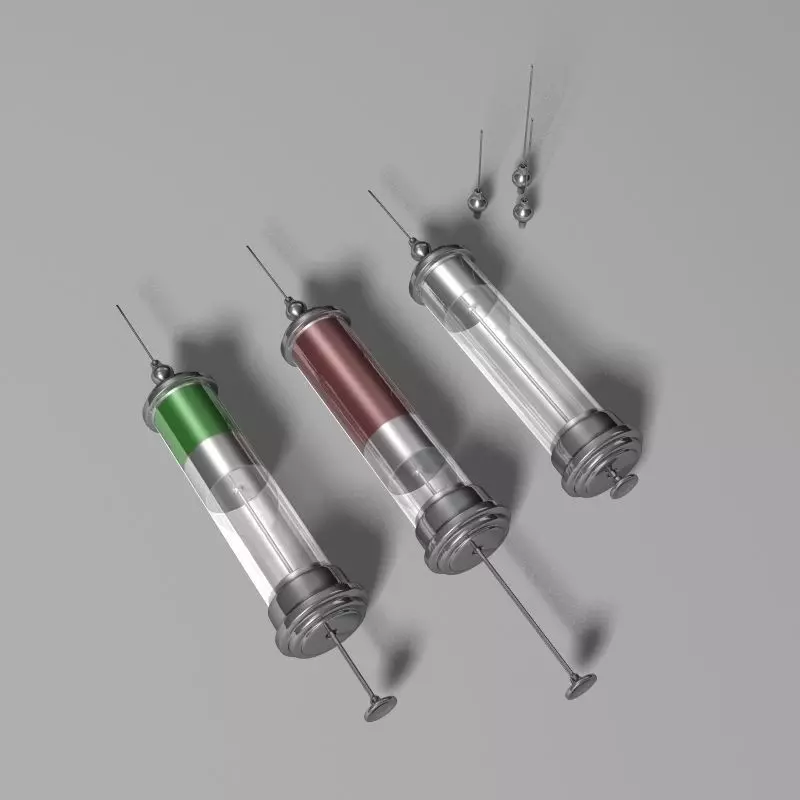 Medical Syringe Set 3D model