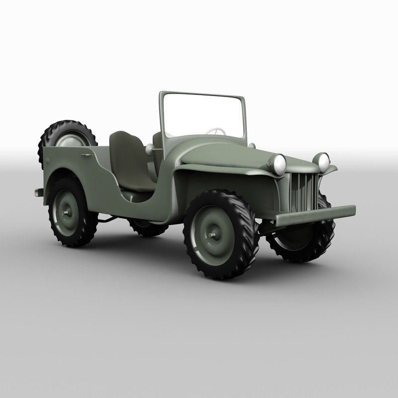 Bantam BRC Jeep 3D model_3