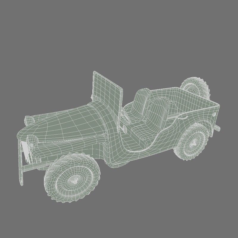 Bantam BRC Jeep 3D model_5