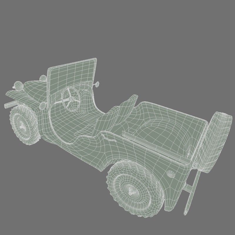 Bantam BRC Jeep 3D model_6